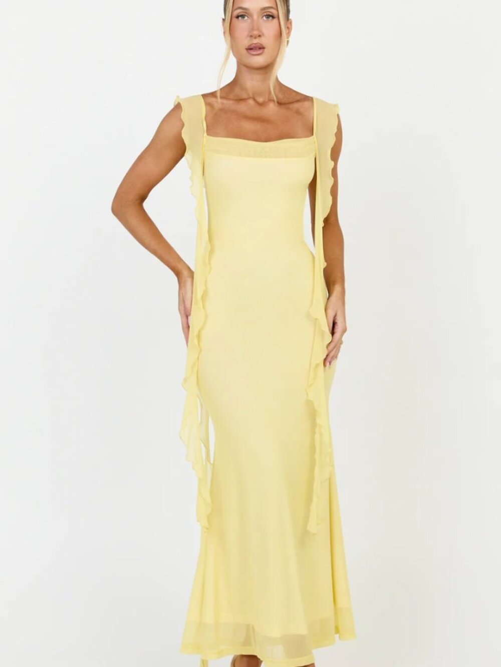 Yellow Rosha Midi Dress - Never Worn!